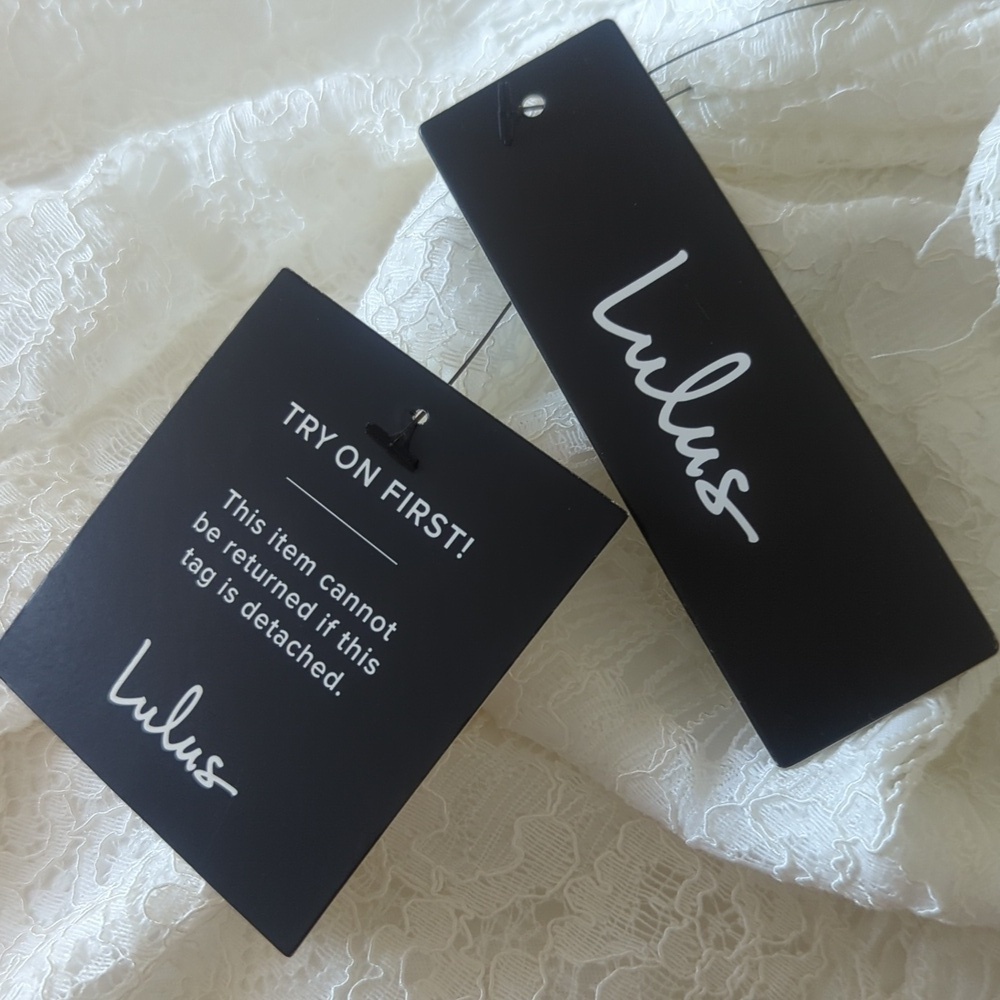 Lulu's Take Me to Brunch Ivory Lace Shift Dress - Picture 11 of 11